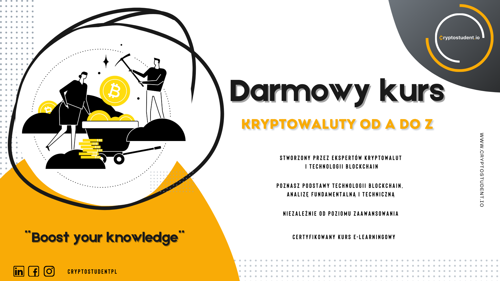 Kryptowaluty od A do Z | Cryptostudent.io - kryptowaluty, blockchain, szkolenie, kurs Bitcoina platforma e-learningowa kurs kryptowaluty od a do z 2