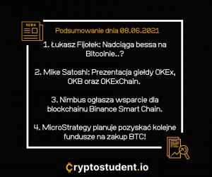 Najważniejsze analizy i newsy ze strony Cryptostudent.io | Cryptostudent.io - kryptowaluty, blockchain, szkolenie, kurs Bitcoina platforma e-learningowa 08.06 cs