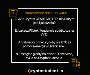 Analizy i newsy - Cryptostudent.io - podsumowanie najważniejszych informacji dnia | Cryptostudent.io - kryptowaluty, blockchain, szkolenie, kurs Bitcoina platforma e-learningowa 10.06 cs