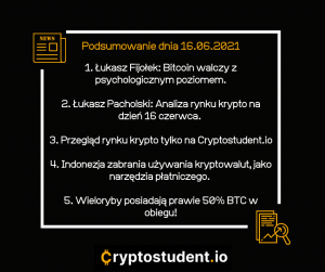 Podsumowani - analizy i newsy ze strony Cryptostudent.io | Cryptostudent.io - kryptowaluty, blockchain, szkolenie, kurs Bitcoina platforma e-learningowa 16.06 cs