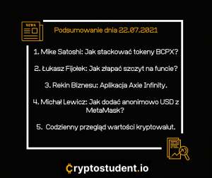 Newsy i analizy z Cryptostudent.io | Cryptostudent.io - kryptowaluty, blockchain, szkolenie, kurs Bitcoina platforma e-learningowa 22 cs