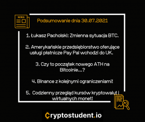 Najistotniejsze analizy i newsy ze strony Cryptostudent.io! | Cryptostudent.io - kryptowaluty, blockchain, szkolenie, kurs Bitcoina platforma e-learningowa 30 cs 2