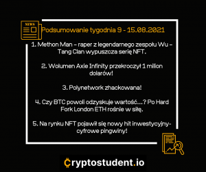 Najważniejsze nowinki minionego tygodnia tylko z Cryptostudent.io | Cryptostudent.io - kryptowaluty, blockchain, szkolenie, kurs Bitcoina platforma e-learningowa 915 cs