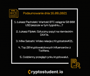 Analizy i newsy z Cryptostudent.io - najważniejsze informacje. | Cryptostudent.io - kryptowaluty, blockchain, szkolenie, kurs Bitcoina platforma e-learningowa Analizy i newsy 6
