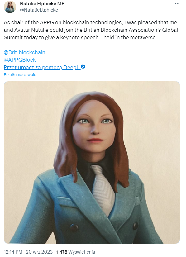 Brytyjscy politycy jako awatary! Nowa wizja Web3 na horyzoncie? | Cryptostudent.io - kryptowaluty, blockchain, szkolenie, kurs Bitcoina platforma e-learningowa image 14